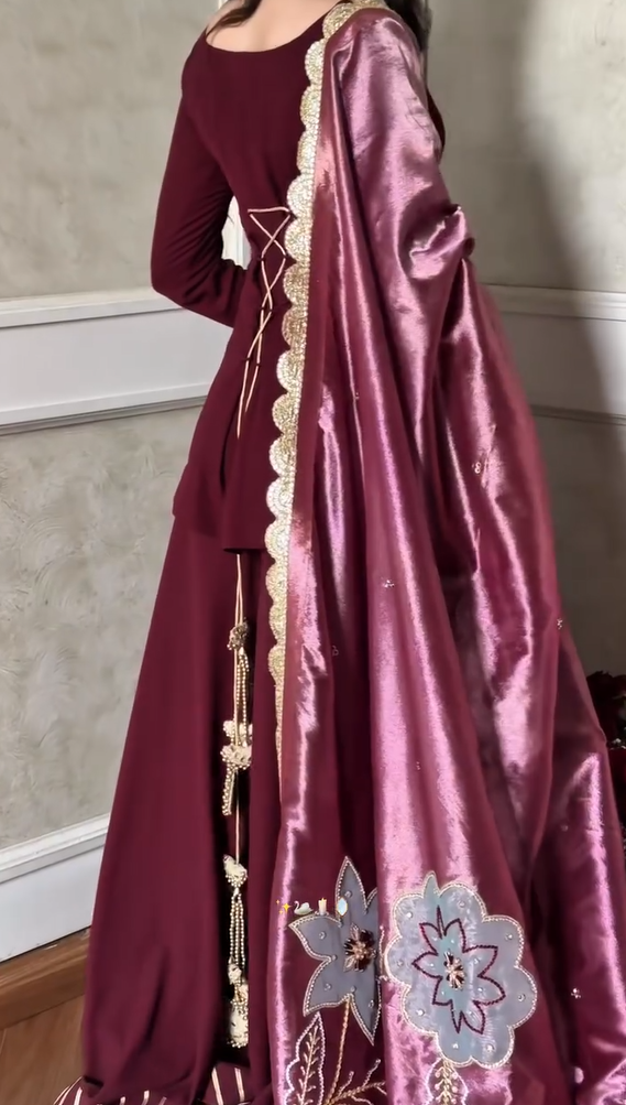Festive 3Pcs Luxury Stitched Dress