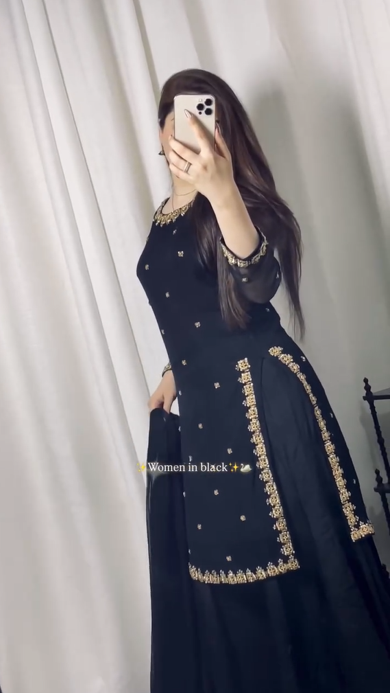 LAMA BLACK 3PCS DRESS