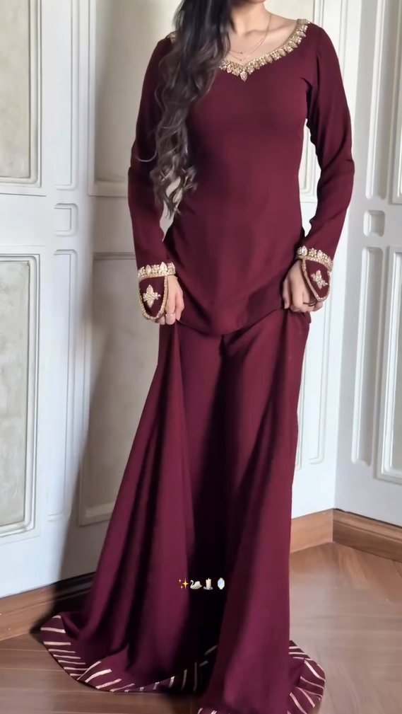 Festive 3Pcs Luxury Stitched Dress