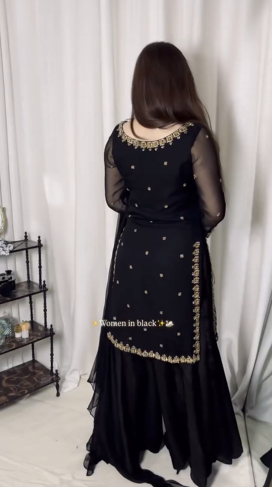 LAMA BLACK 3PCS DRESS