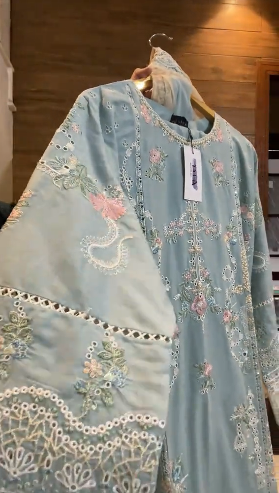 Lama Embroidered Stitched 3 Piece