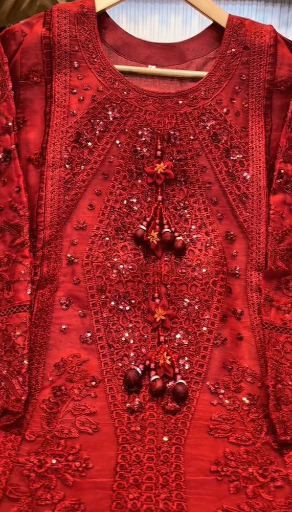 LAMA EMBROIDERED 3PCS DRESS