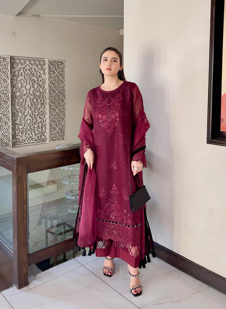 Shahi 3 Piece Embroidered Dress