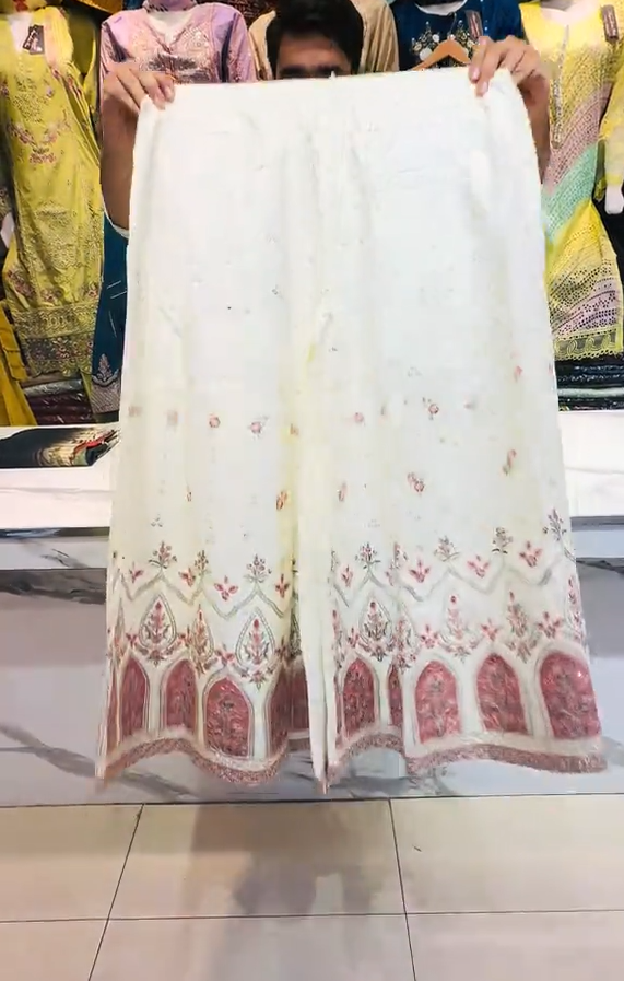 Festive 3 Pcs Stitched Dress