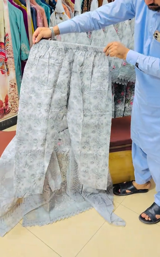Summer Embroidered 3Pcs Stitched Dress