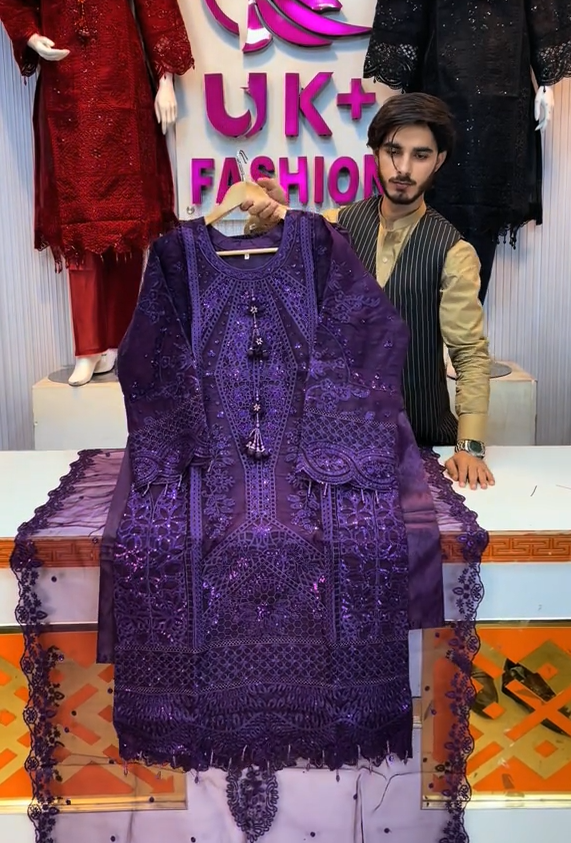 LAMA EMBROIDERED 3PCS DRESS